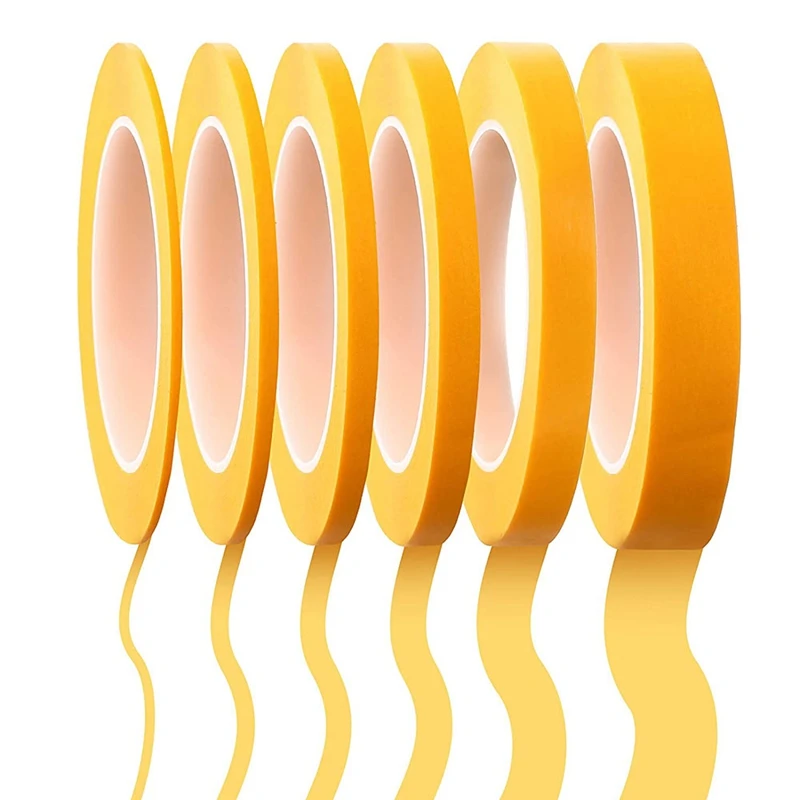 6 Rolls Fine Line Tape 1/16,7/10,1/8,1/4,1/2,3/4 Inch X 55Yard, Fineline Masking Tape, Painters Automotive Masking Tape
6 Rolls Fine Line Tape 1/16,7/10,1/8,1/4,1/2,3/4 Inch X 55Yard, Fineline Masking Tape, Painters Automotive Masking Tape