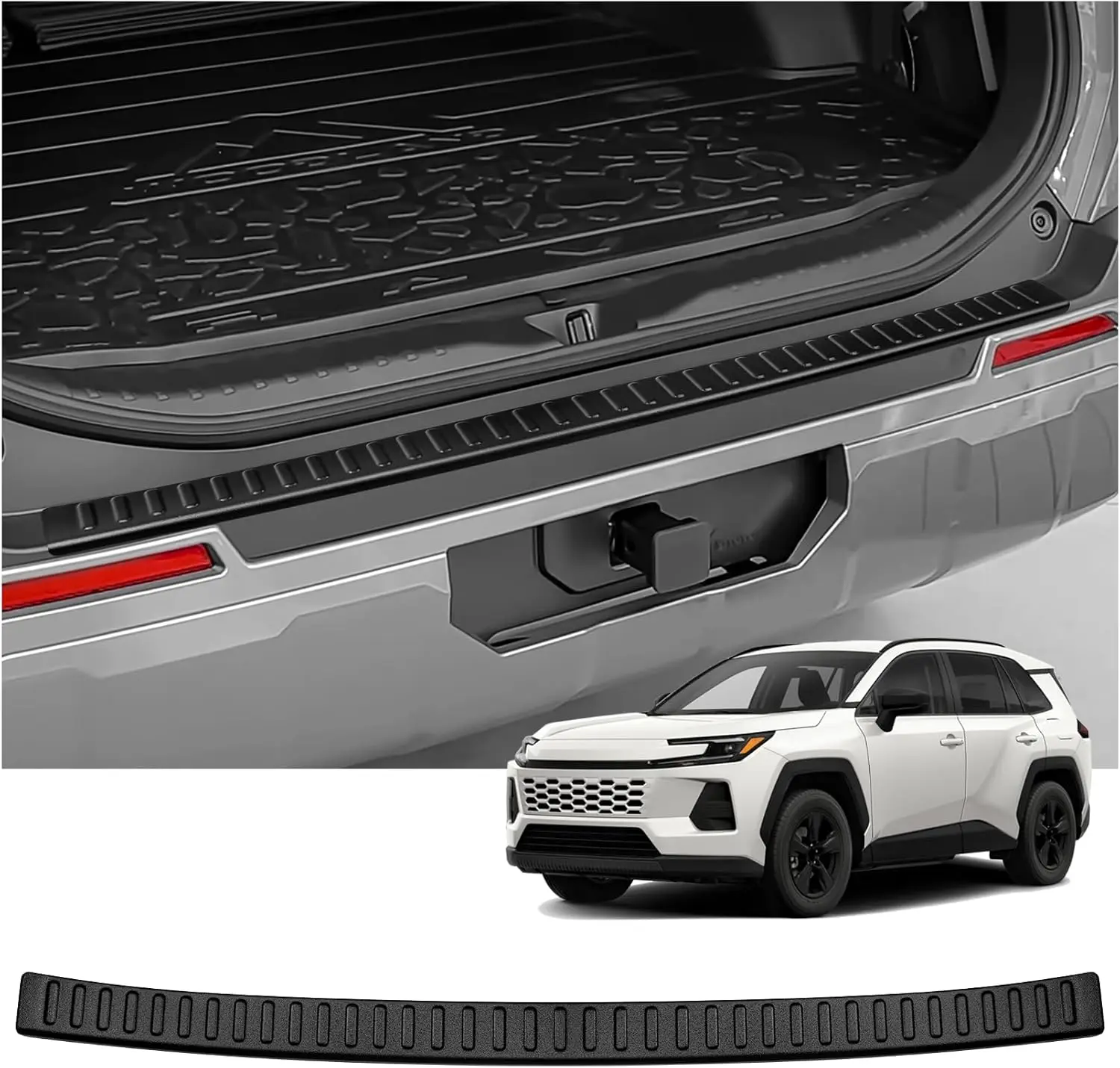 for Toyota 2026 RAV4 LE SE XLE XSE Limited Hybrid Accessories Black ABS Material Rear Bumper Guard Trunk Sill Protector
for Toyota 2026 RAV4 LE SE XLE XSE Limited Hybrid Accessories Black ABS Material Rear Bumper Guard Trunk Sill Protector