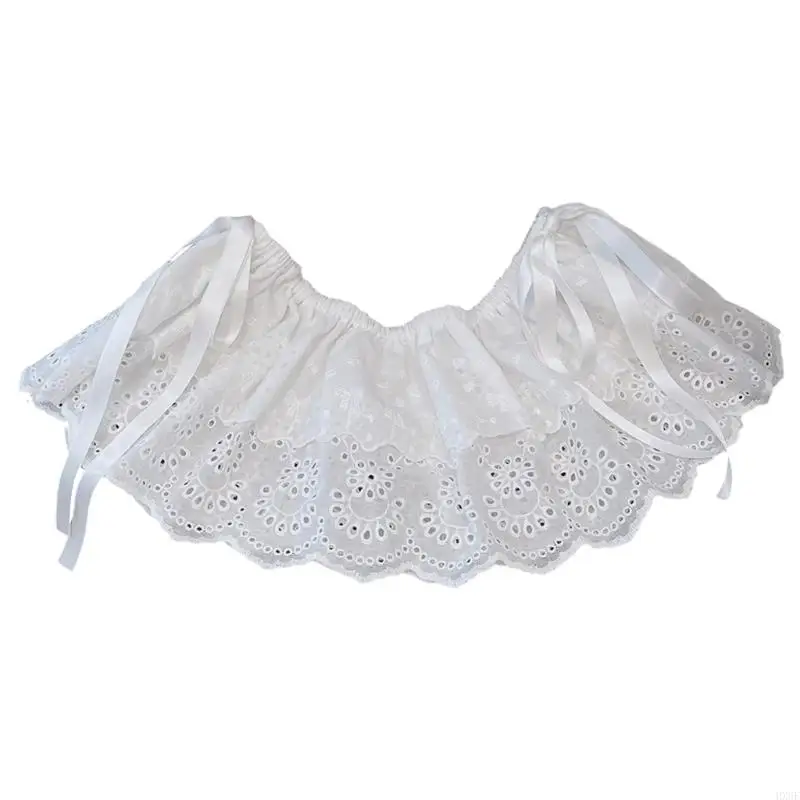 HX6F Women Shirt Extender Half Slip Double Layer Ruffle Embroidery Elastic Waist Faux Layering Top Lower Mini Skirt Hem
HX6F Women Shirt Extender Half Slip Double Layer Ruffle Embroidery Elastic Waist Faux Layering Top Lower Mini Skirt Hem