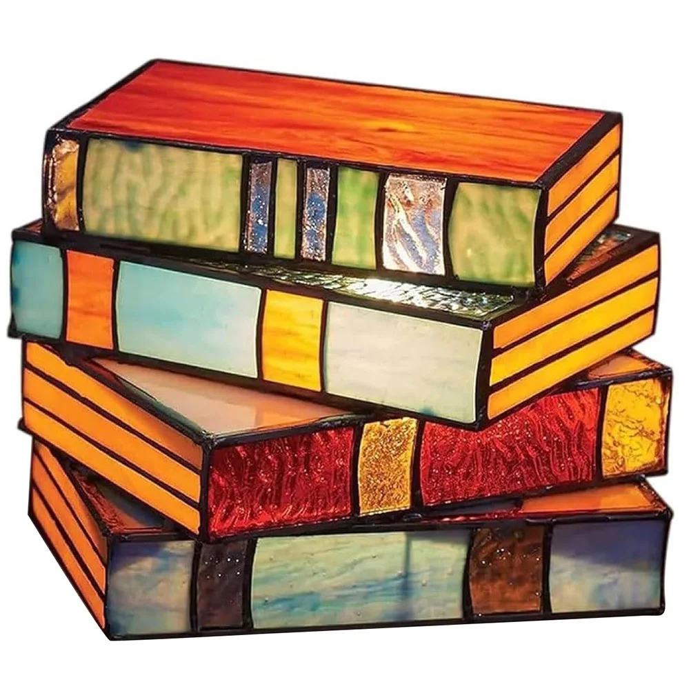 Retro Style Stacked Books Table Lamp Decorative Bedside Light for Home Living Room Desk Warm Non
Retro Style Stacked Books Table Lamp Decorative Bedside Light for Home Living Room Desk Warm Non