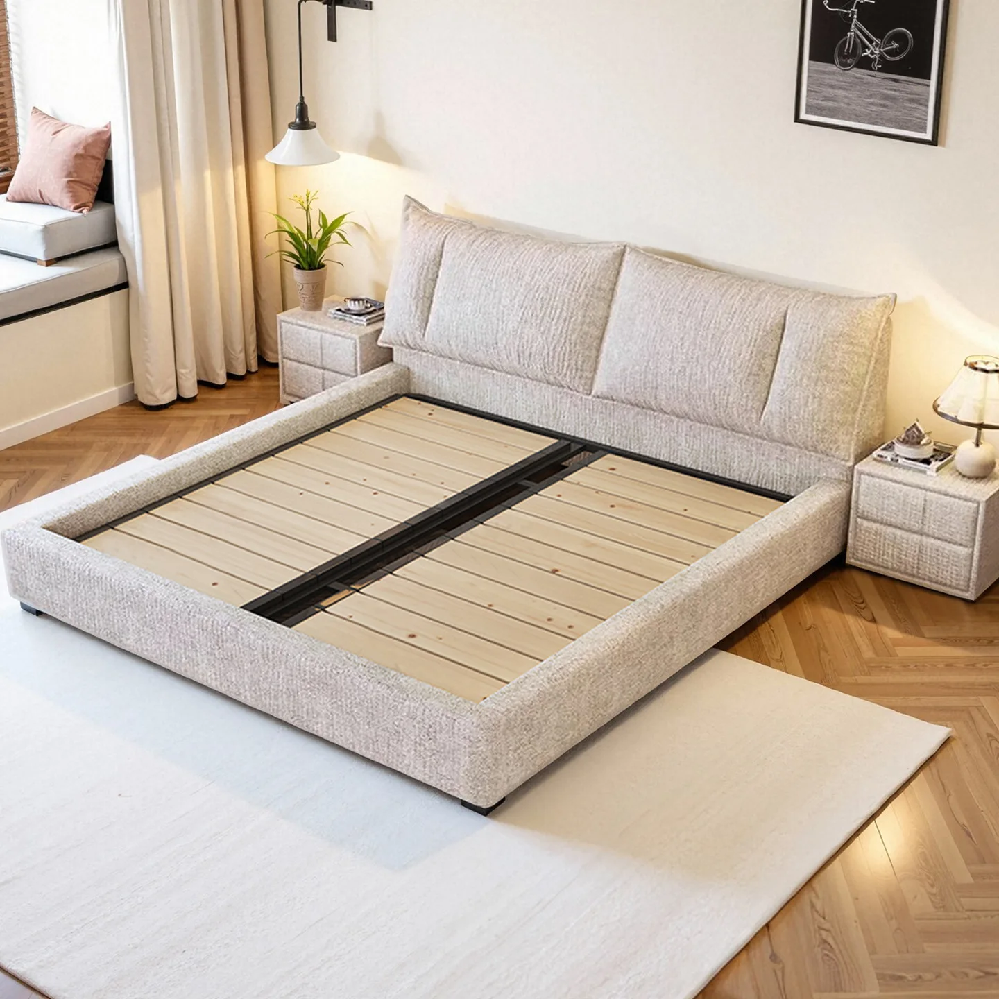Кровать Cream Wind Snow Neil Velvet, 1.8 метра, двуспальная кровать для главной спальни, 1.5 метра, с мягким изголовьем, для спальни, с подъемным механизмом и системой хранения Candy Air Pressure
Кровать Cream Wind Snow Neil Velvet, 1.8 метра, двуспальная кровать для главной спальни, 1.5 метра, с мягким изголовьем, для спальни, с подъемным механизмом и системой хранения Candy Air Pressure