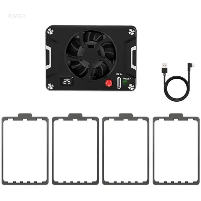 Camera Cooling Fan with Semiconductor System, Real Time Temperature Display for A7C2/A7M4/A6700/ZVE1/70D, Camera
Camera Cooling Fan with Semiconductor System, Real Time Temperature Display for A7C2/A7M4/A6700/ZVE1/70D, Camera