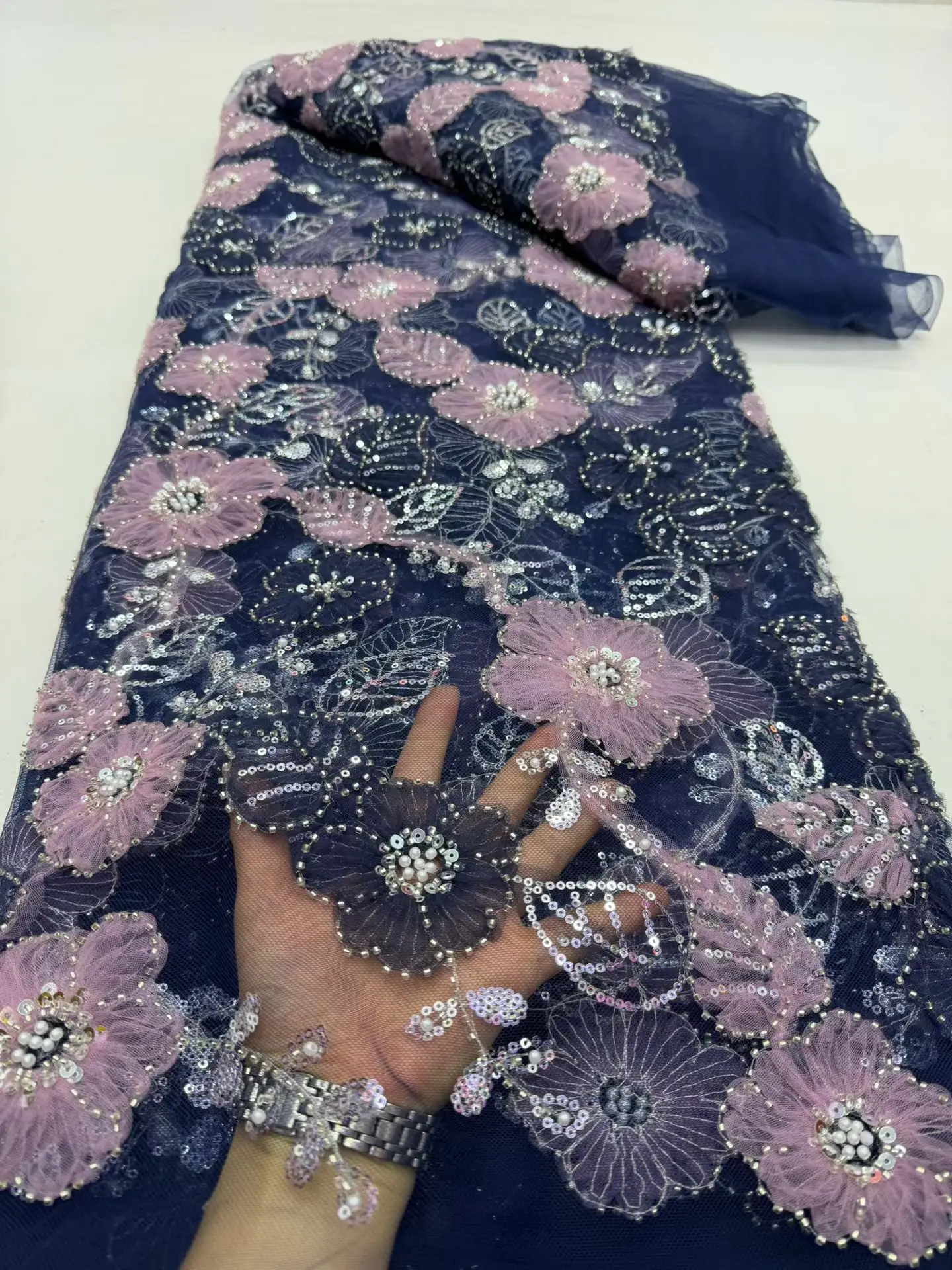 African Nigerian Guipure Tulle Dress Embroidery Lace Fabric, Wedding Party, Beaded Sequins, High Quality, Fashion, 5Yards DP0520
African Nigerian Guipure Tulle Dress Embroidery Lace Fabric, Wedding Party, Beaded Sequins, High Quality, Fashion, 5Yards DP0520