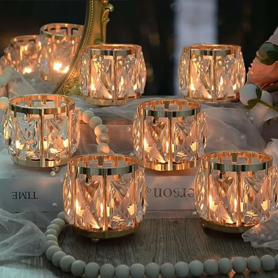 6pcs Tabletop Tealight Crystal Candle holders3.5''x3.5'' Class Votive Holder Home Decoration, Table centerpieces/Wedding Decor,
6pcs Tabletop Tealight Crystal Candle holders3.5''x3.5'' Class Votive Holder Home Decoration, Table centerpieces/Wedding Decor,