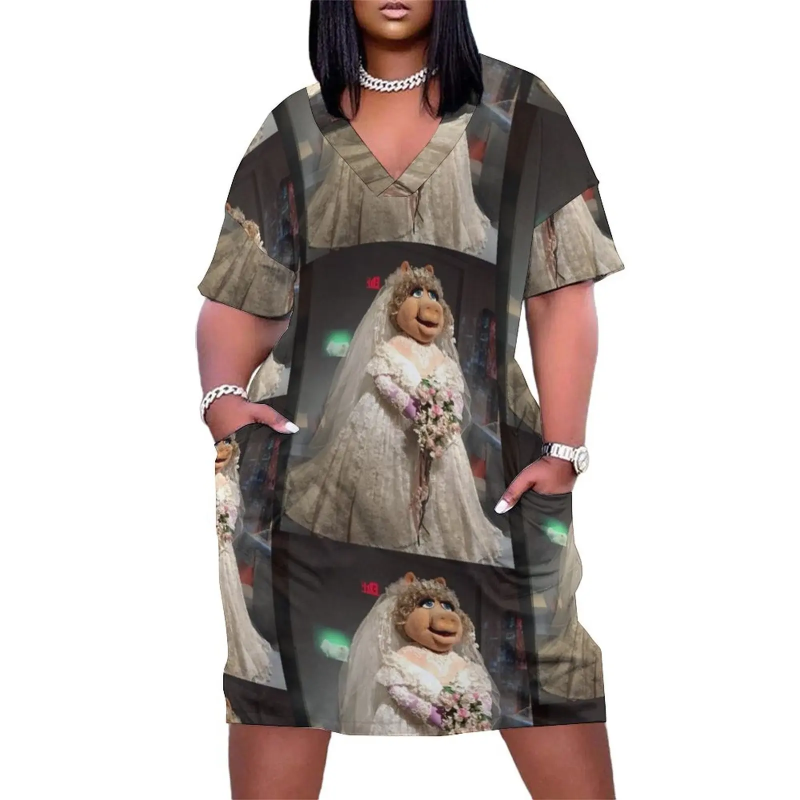 Miss Piggy the Bride Loose Pocket Dress summer woman dress 2025 dresses ladies 2025 summer
Miss Piggy the Bride Loose Pocket Dress summer woman dress 2025 dresses ladies 2025 summer