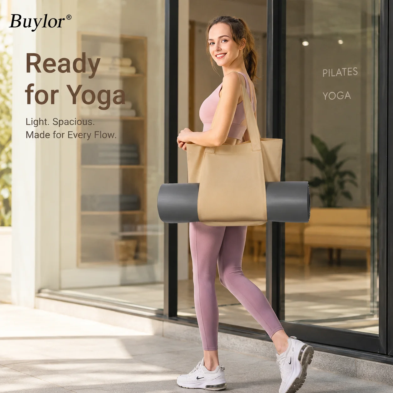 BuylorPilates Yoga Bag for Women Canvas Shoulder Tote Large Capacity Workout Gym Bag Lightweight Fitness Bag Daily Tote
BuylorPilates Yoga Bag for Women Canvas Shoulder Tote Large Capacity Workout Gym Bag Lightweight Fitness Bag Daily Tote