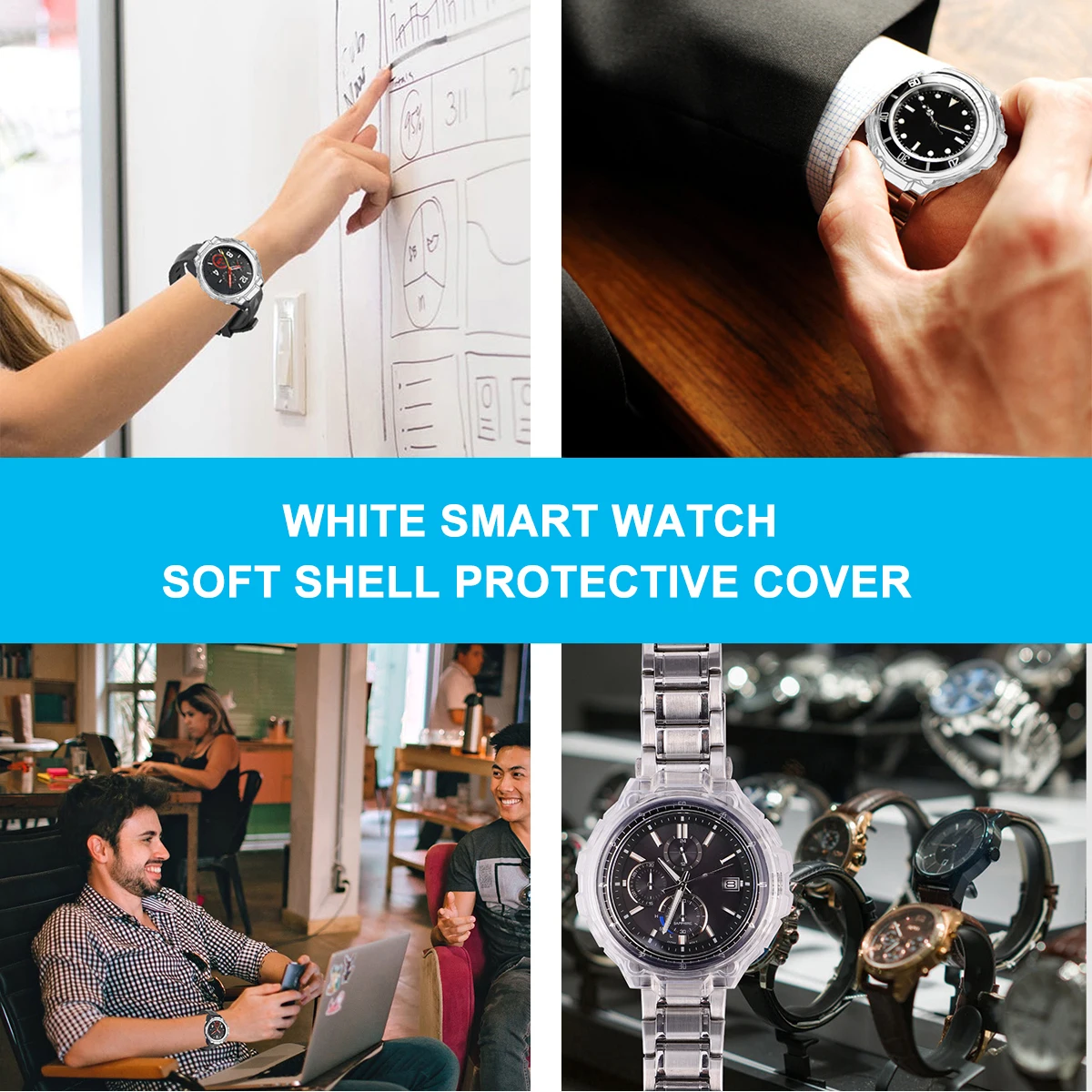 Smart Watch Protective Cover TPU Case Full Protection Anti Scratch Soft Shell Easy Install Various Colors Compatible with T
Smart Watch Protective Cover TPU Case Full Protection Anti Scratch Soft Shell Easy Install Various Colors Compatible with T