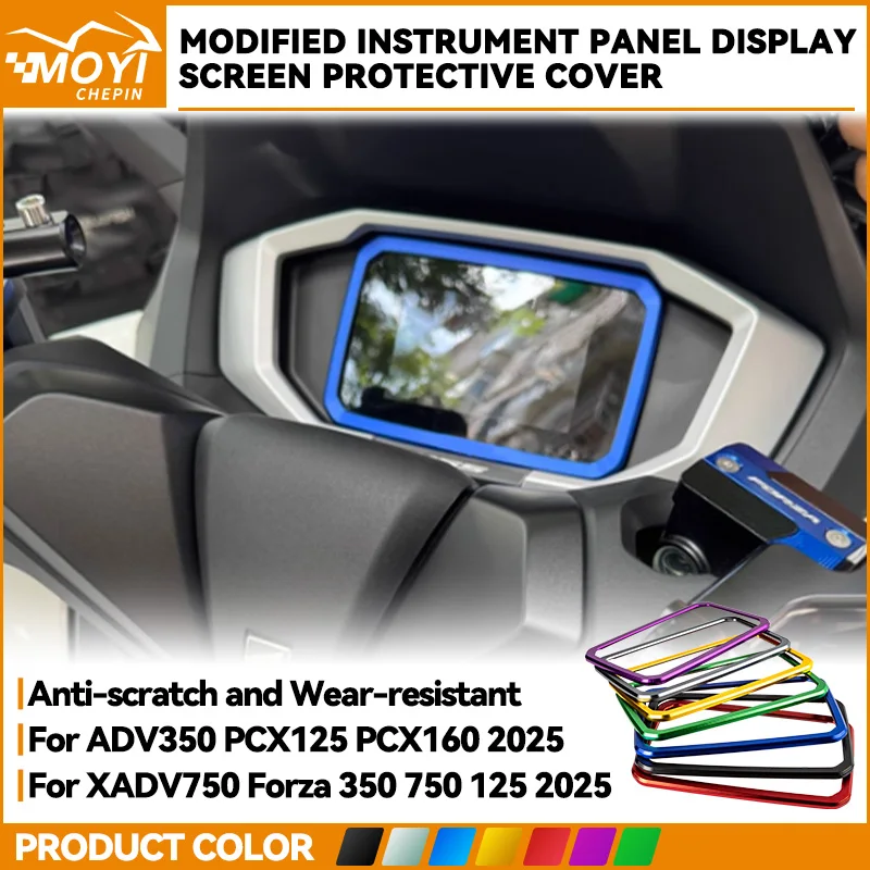 For Honda XADV750 ADV350 FORZA350 Forza 750 125 PCX160 125 2025- CNC Instrument Guard Display Protection Screen Decorative Cover
For Honda XADV750 ADV350 FORZA350 Forza 750 125 PCX160 125 2025- CNC Instrument Guard Display Protection Screen Decorative Cover