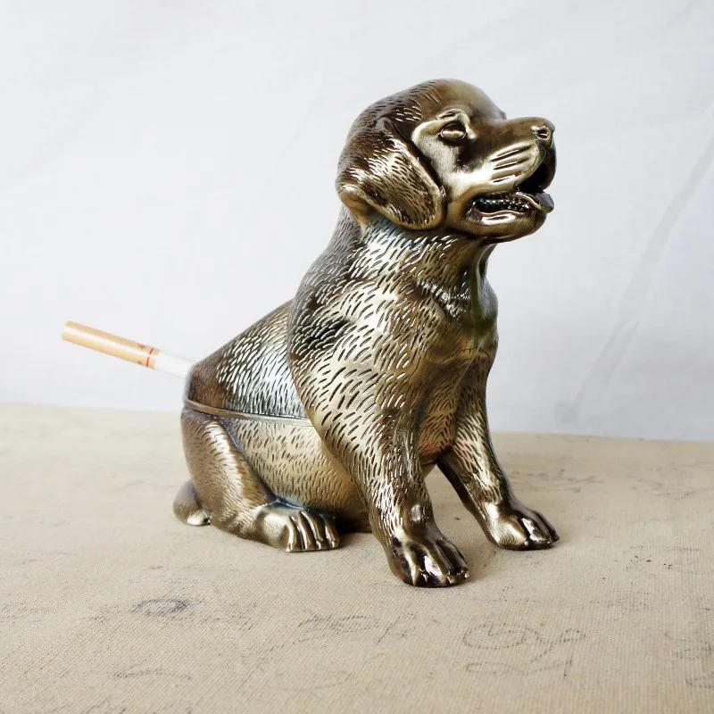 Alloy Dog Ashtray. Fashionable Windproof Cover and Anti-fall Ashtray Creative Gift for Living Room Bedroom and Office
Alloy Dog Ashtray. Fashionable Windproof Cover and Anti-fall Ashtray Creative Gift for Living Room Bedroom and Office