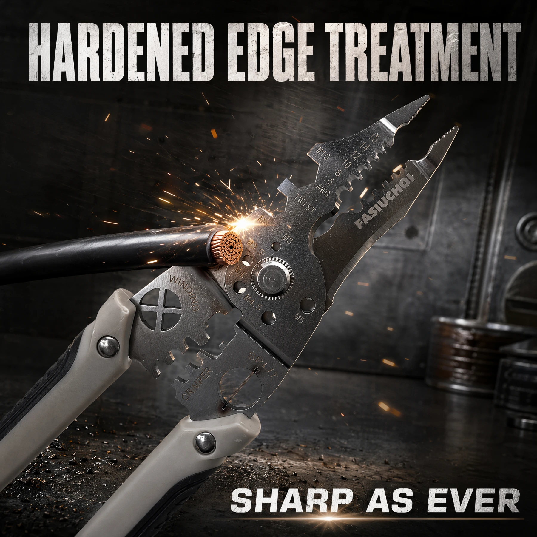 Multifunctional Automatic Wire Stripper Adjustable Cable Cutter Crimper Stripping Crimping Pliers Terminal Electrician Hand Tool
Multifunctional Automatic Wire Stripper Adjustable Cable Cutter Crimper Stripping Crimping Pliers Terminal Electrician Hand Tool