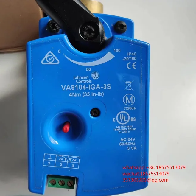 FOR Johnson Controls VA9104-IGA-3S Water Valve Actuator 24V NSR With 35inlb Timeout Brand New 1 PIECE
FOR Johnson Controls VA9104-IGA-3S Water Valve Actuator 24V NSR With 35inlb Timeout Brand New 1 PIECE