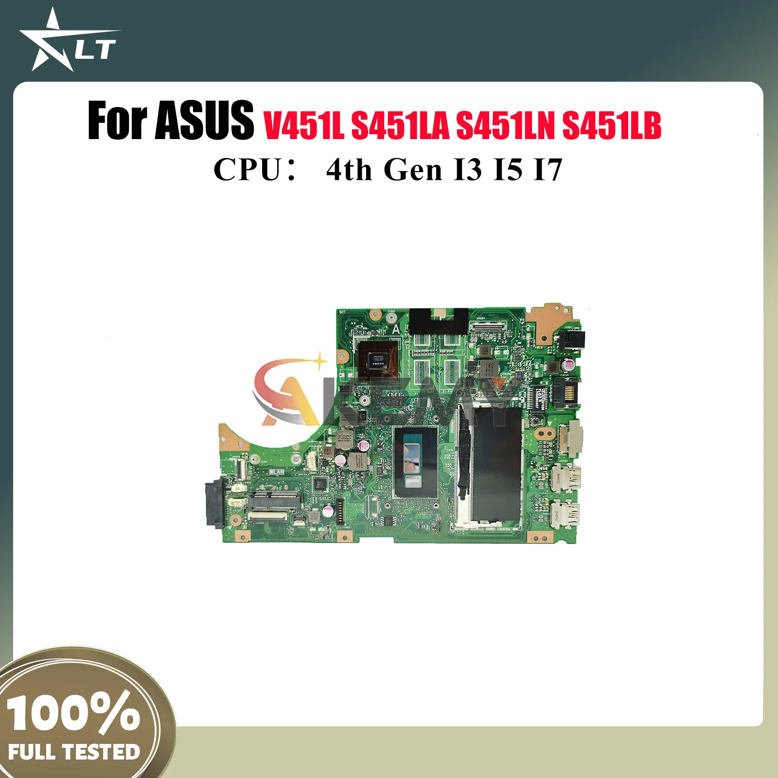 S451LN Laptop Motherboard For ASUS VivoBook S451LB K451L S451LA S451LN S451L R451L V451L Notebook Mainboard With I3 I5 I7 CPU
S451LN Laptop Motherboard For ASUS VivoBook S451LB K451L S451LA S451LN S451L R451L V451L Notebook Mainboard With I3 I5 I7 CPU