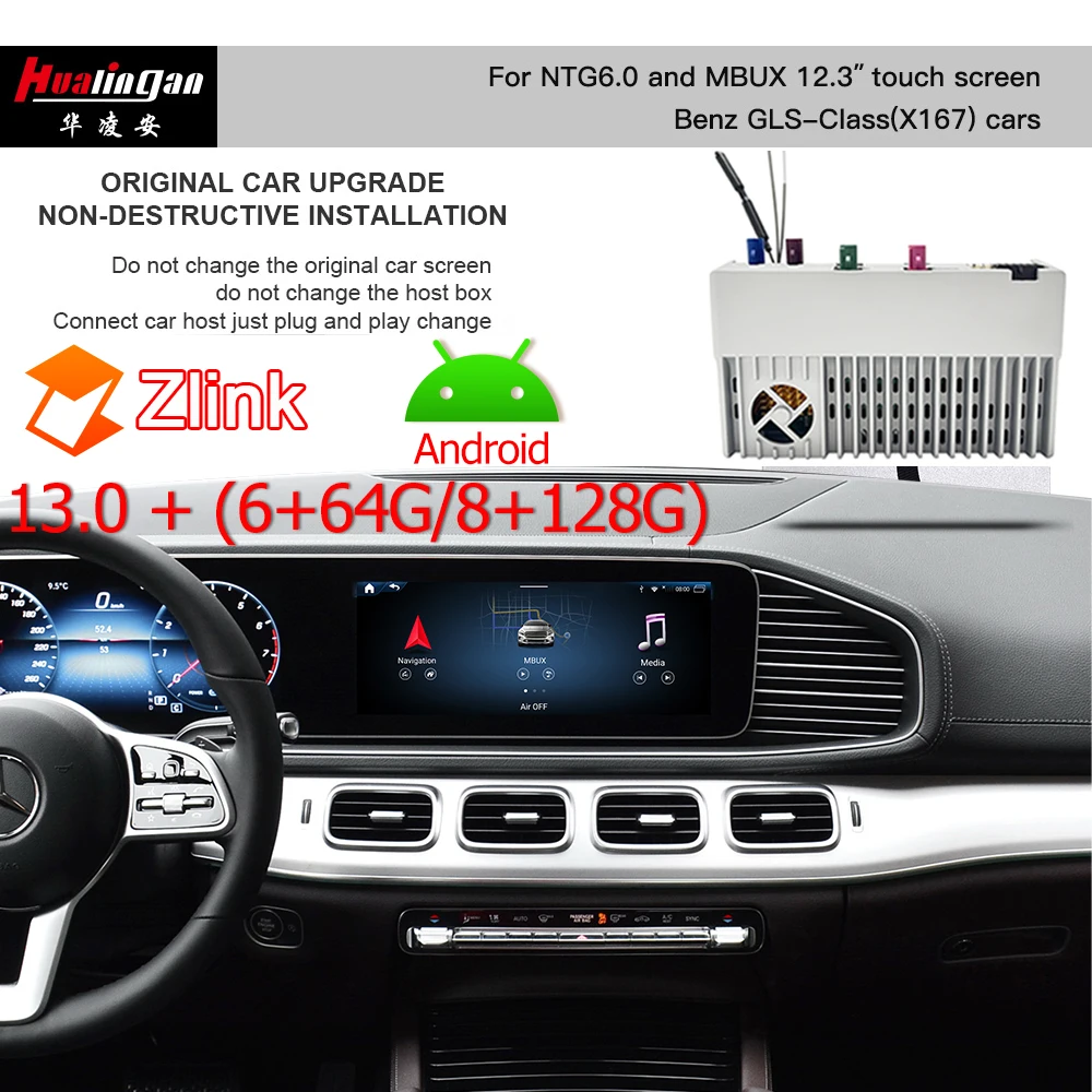 Hualingan Wireless CarPlay Android Auto adapter for Mercedes GLS x167 ntg6 mbux AI box radio navigation update multimedia system
Hualingan Wireless CarPlay Android Auto adapter for Mercedes GLS x167 ntg6 mbux AI box radio navigation update multimedia system