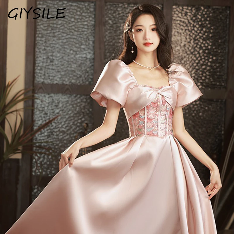 2025 New Pink Evening Dresses Pearls Sweetheart A Line Square Collar Paillette Formal Dress Women Elegant Evening Dresses
2025 New Pink Evening Dresses Pearls Sweetheart A Line Square Collar Paillette Formal Dress Women Elegant Evening Dresses