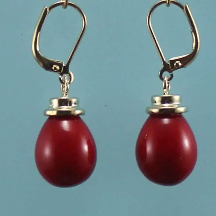 Jewelry Wholesale simple and noble 12*16mm red shell pearl earrings fashional jewelry
Jewelry Wholesale simple and noble 12*16mm red shell pearl earrings fashional jewelry