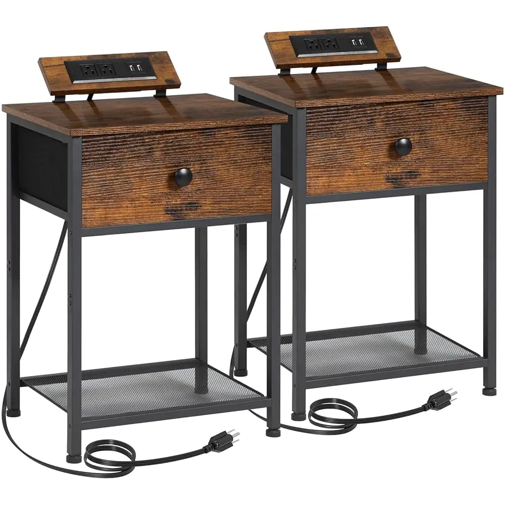 Night Stand, End Tables Living Room Set Of 2, Small Nightstand With Charging Station, Slim Bed Side Table With Fabric Storage
Night Stand, End Tables Living Room Set Of 2, Small Nightstand With Charging Station, Slim Bed Side Table With Fabric Storage