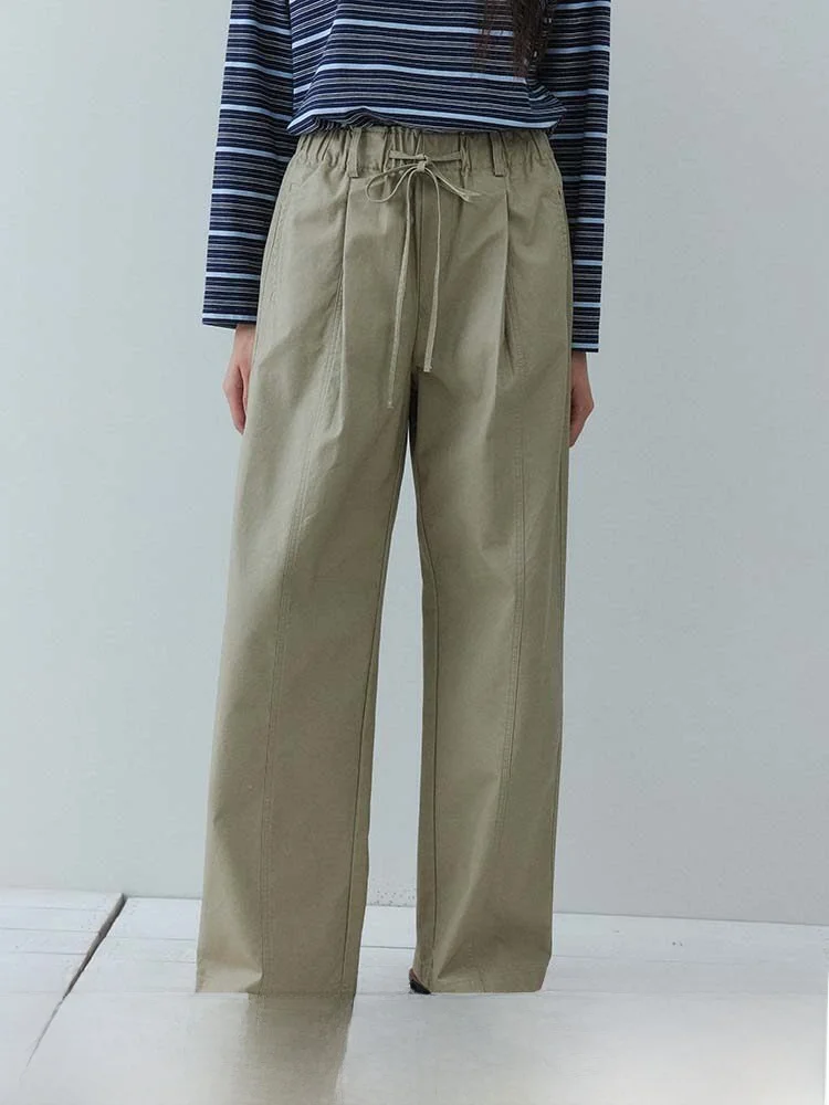 High Waist Cotton Blend Wide Leg Pants Women's Loose Fit Lightweight Straight Leg Trousers Spring New Style Casual Pants
High Waist Cotton Blend Wide Leg Pants Women's Loose Fit Lightweight Straight Leg Trousers Spring New Style Casual Pants