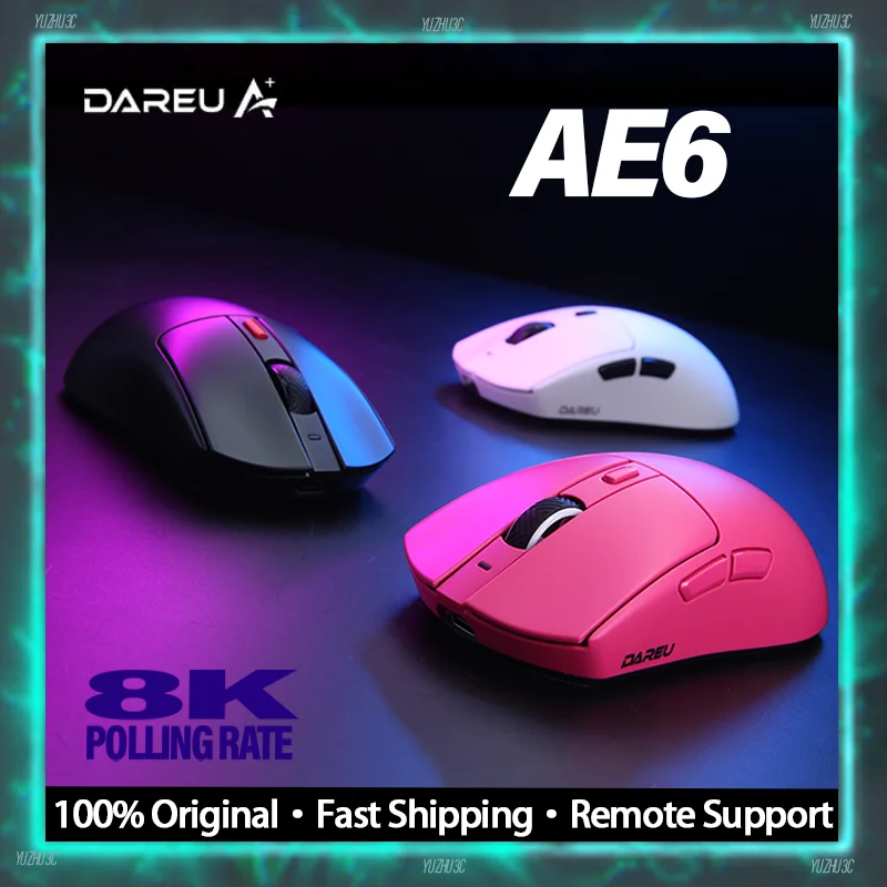 Игровая мышь DAREU AE6 AIM-750U Флагманский датчик E-Sport AIM Скорость 8 кГц Скорость отката 30000 точек на дюйм 750IPS Nordic 52840 Master Chip
Игровая мышь DAREU AE6 AIM-750U Флагманский датчик E-Sport AIM Скорость 8 кГц Скорость отката 30000 точек на дюйм 750IPS Nordic 52840 Master Chip