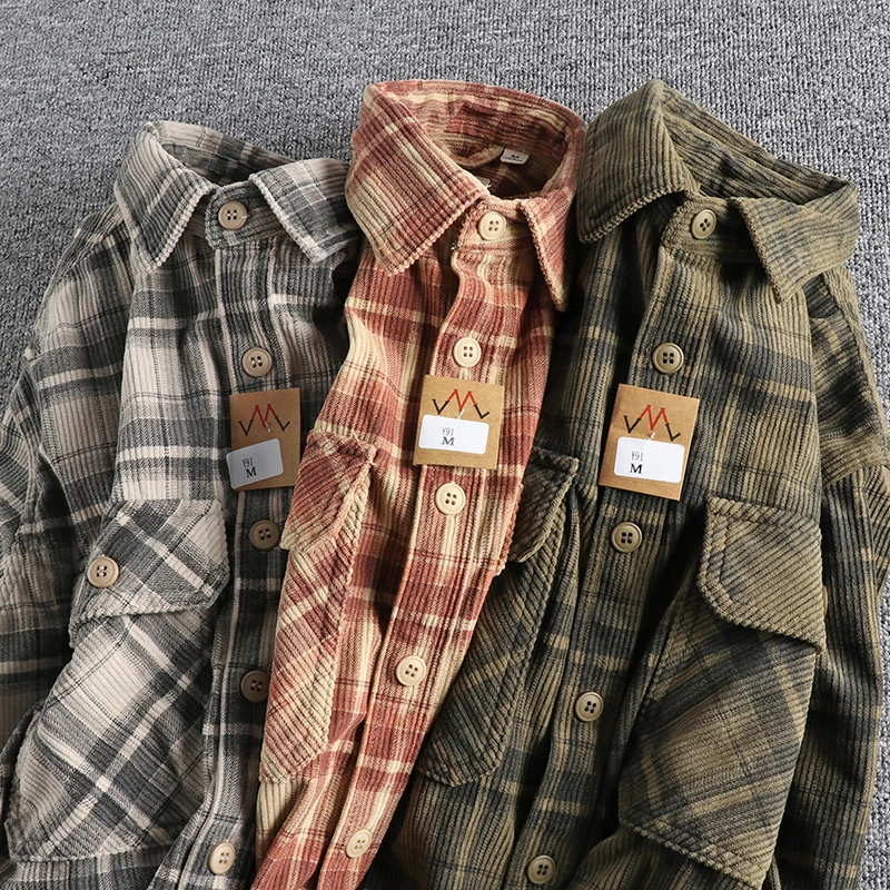 Retro Spring Autumn Men's Long Sleeve Comfortable Cotton Flannel Shirt Trendy Outerwear Standard Fit Youth Fashion Spring 2023
Retro Spring Autumn Men's Long Sleeve Comfortable Cotton Flannel Shirt Trendy Outerwear Standard Fit Youth Fashion Spring 2023
