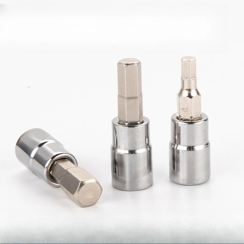 Hexagon Screw Sleeve 6 Corner Spline Tool 6.3mm Ratchet Wrench Casing Batch 21201
Hexagon Screw Sleeve 6 Corner Spline Tool 6.3mm Ratchet Wrench Casing Batch 21201