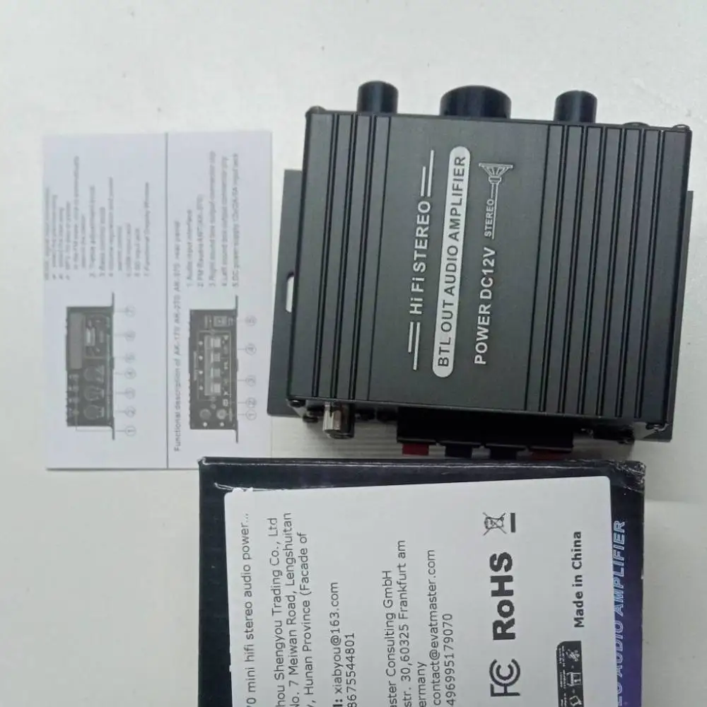 1-3PCS Power Amplifier AK-170 HiFi Stereo Power Amplifier 200W+200W Dual Channel 12V DC Power Amp with RCA Input
1-3PCS Power Amplifier AK-170 HiFi Stereo Power Amplifier 200W+200W Dual Channel 12V DC Power Amp with RCA Input