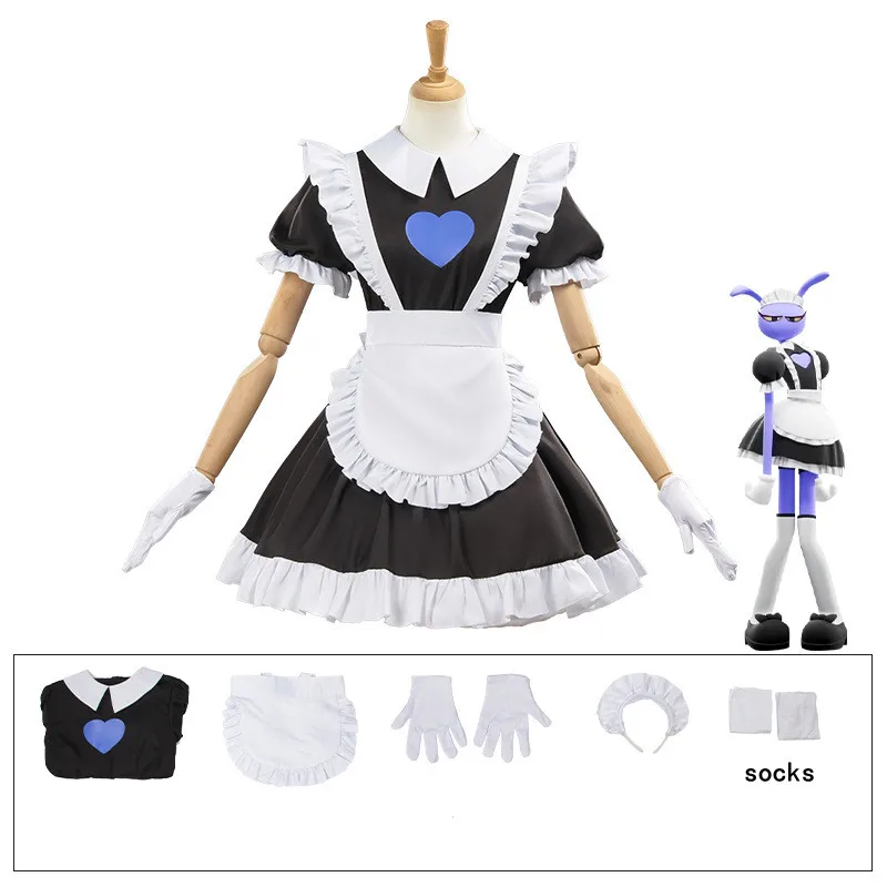Anime Jax Maid Dress Cosplay Costumes Uniform Amazing Digital Circus Halloween Party Dress Up Outfit
Anime Jax Maid Dress Cosplay Costumes Uniform Amazing Digital Circus Halloween Party Dress Up Outfit