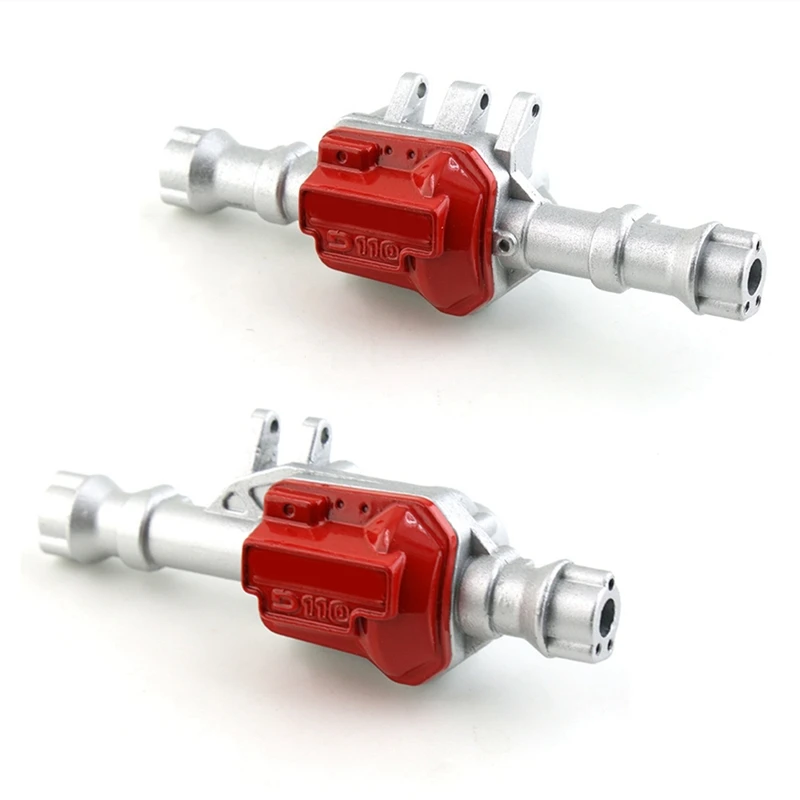 L81A 2025-2Pcs Metal Front And Rear Axle Housing With Differential Cover 300G For Traxxas TRX4 1/10 RC Crawler Car Upgrade Parts
L81A 2025-2Pcs Metal Front And Rear Axle Housing With Differential Cover 300G For Traxxas TRX4 1/10 RC Crawler Car Upgrade Parts