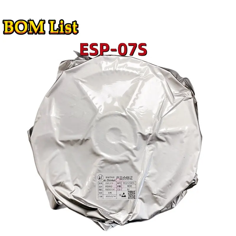 800PCS/Reel ESP-07S ESP07S Wireless WIFI Module 802.11/b/g/n with 2.4Ghz IPEX Antenna Intelligent House System
800PCS/Reel ESP-07S ESP07S Wireless WIFI Module 802.11/b/g/n with 2.4Ghz IPEX Antenna Intelligent House System
