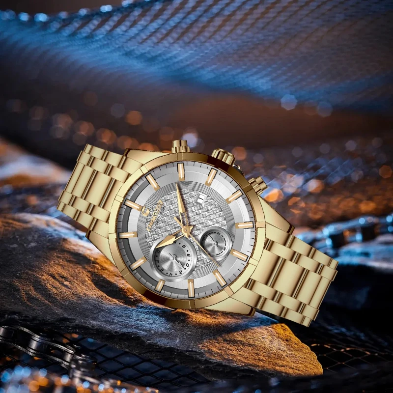 CHAXIGO 3031 Trendy Fashionable Men Waterproof Calendar Alloy Steel Strip Luminous Business Quartz Watches for Man Reloj Hombre 
CHAXIGO 3031 Trendy Fashionable Men Waterproof Calendar Alloy Steel Strip Luminous Business Quartz Watches for Man Reloj Hombre