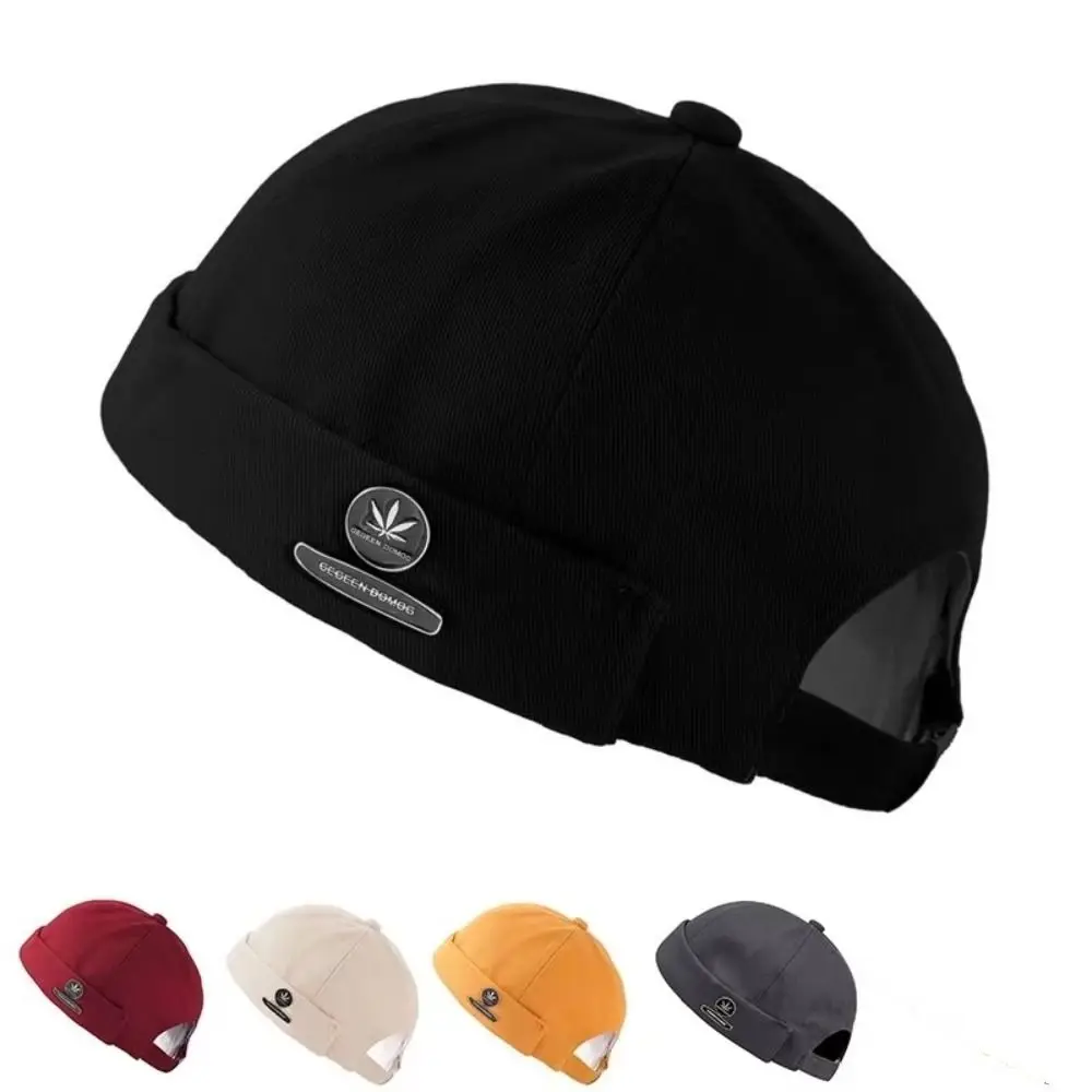 Fashion Maple Leaf Hat Brimless Docker Cap Adjustable Cotton Landlord Hat Breathable Solid Color Street Melon Caps Autumn
Fashion Maple Leaf Hat Brimless Docker Cap Adjustable Cotton Landlord Hat Breathable Solid Color Street Melon Caps Autumn