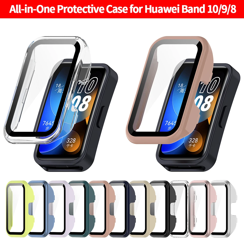 Glass+Case For Huawei Band 10 9 8 Tempered Glass Screen Protector & Hard PC Protective Bumper For Huawei Band10/9/8 Accessories
Glass+Case For Huawei Band 10 9 8 Tempered Glass Screen Protector & Hard PC Protective Bumper For Huawei Band10/9/8 Accessories