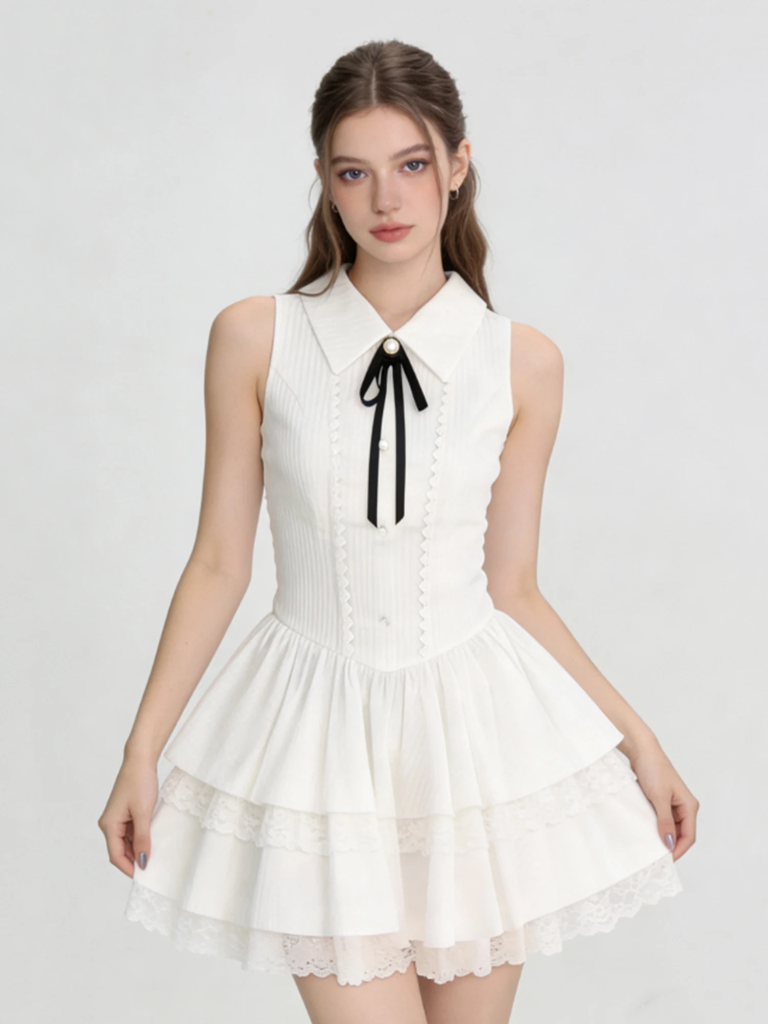 Women's White A-line Mini Dress Vintage Elegant Preppy Style Flying Sleeve Sweet Cute Dress One Piece Frocks Summer Clothes 2026
Women's White A-line Mini Dress Vintage Elegant Preppy Style Flying Sleeve Sweet Cute Dress One Piece Frocks Summer Clothes 2026