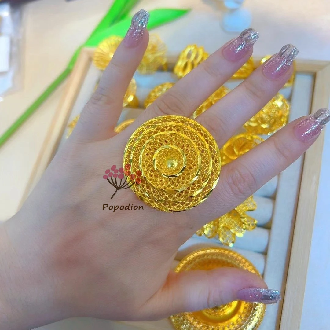 New Dubai 24K Gold Plated Ring for Romantic Wedding Party Jewelry for Women DD10572
New Dubai 24K Gold Plated Ring for Romantic Wedding Party Jewelry for Women DD10572