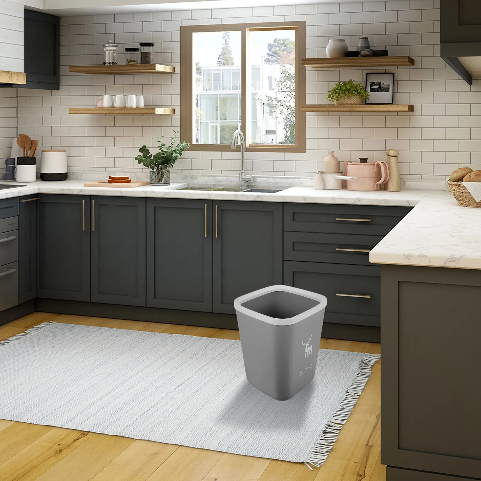 Plastic No Lid Trash Can Large Opening Waste Bucket for Bedroom Living Room Bathroom Household Garbage Bin Reusable Easy Clean
Plastic No Lid Trash Can Large Opening Waste Bucket for Bedroom Living Room Bathroom Household Garbage Bin Reusable Easy Clean