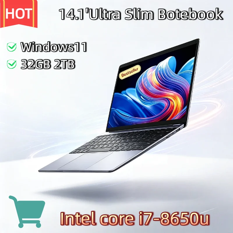 Gaming HOT 14.1 Inch Ultra Slim Laptop Windows 11 Intel Core i7 8650U 32GB 2TB Computer Notebook PC Gamer Office HD
Gaming HOT 14.1 Inch Ultra Slim Laptop Windows 11 Intel Core i7 8650U 32GB 2TB Computer Notebook PC Gamer Office HD