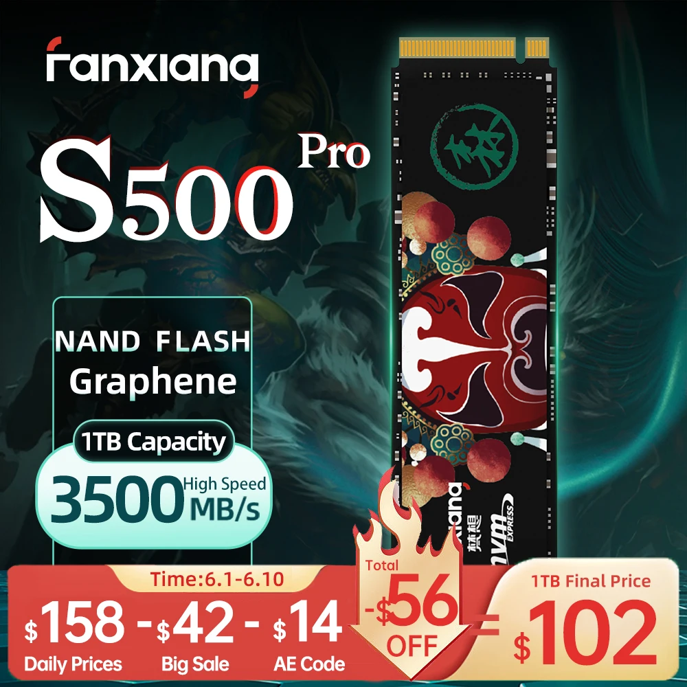Fanxiang S500 Pro/S690/S790 M.2 SSD 4TB 2TB 1TB 512GB TLC Hard Disk M.2 NVMe SSD Internal Solid State Drive For Laptop Desktop
Fanxiang S500 Pro/S690/S790 M.2 SSD 4TB 2TB 1TB 512GB TLC Hard Disk M.2 NVMe SSD Internal Solid State Drive For Laptop Desktop