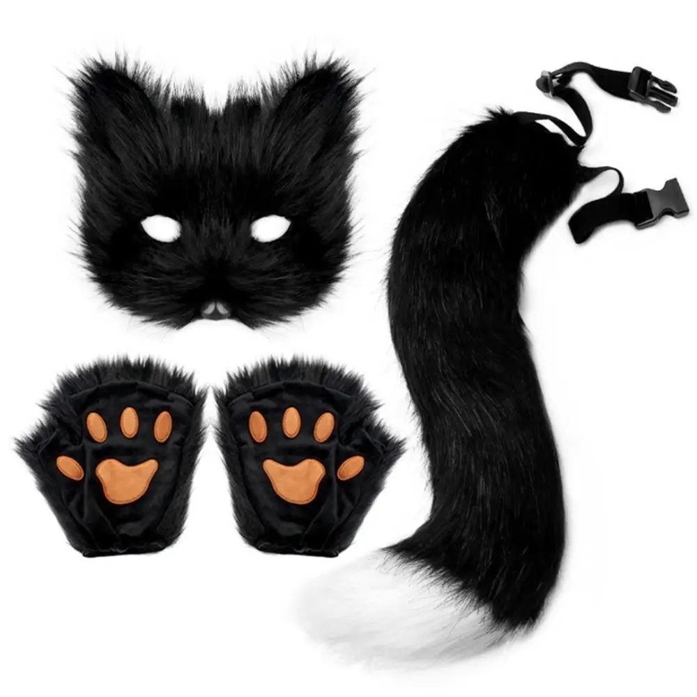 1set Plush Halloween Cosplay Accessories Mask Tail Halloween Animal Cosplay Props Photo Prop Adjustable Animal Cosplay Props
1set Plush Halloween Cosplay Accessories Mask Tail Halloween Animal Cosplay Props Photo Prop Adjustable Animal Cosplay Props