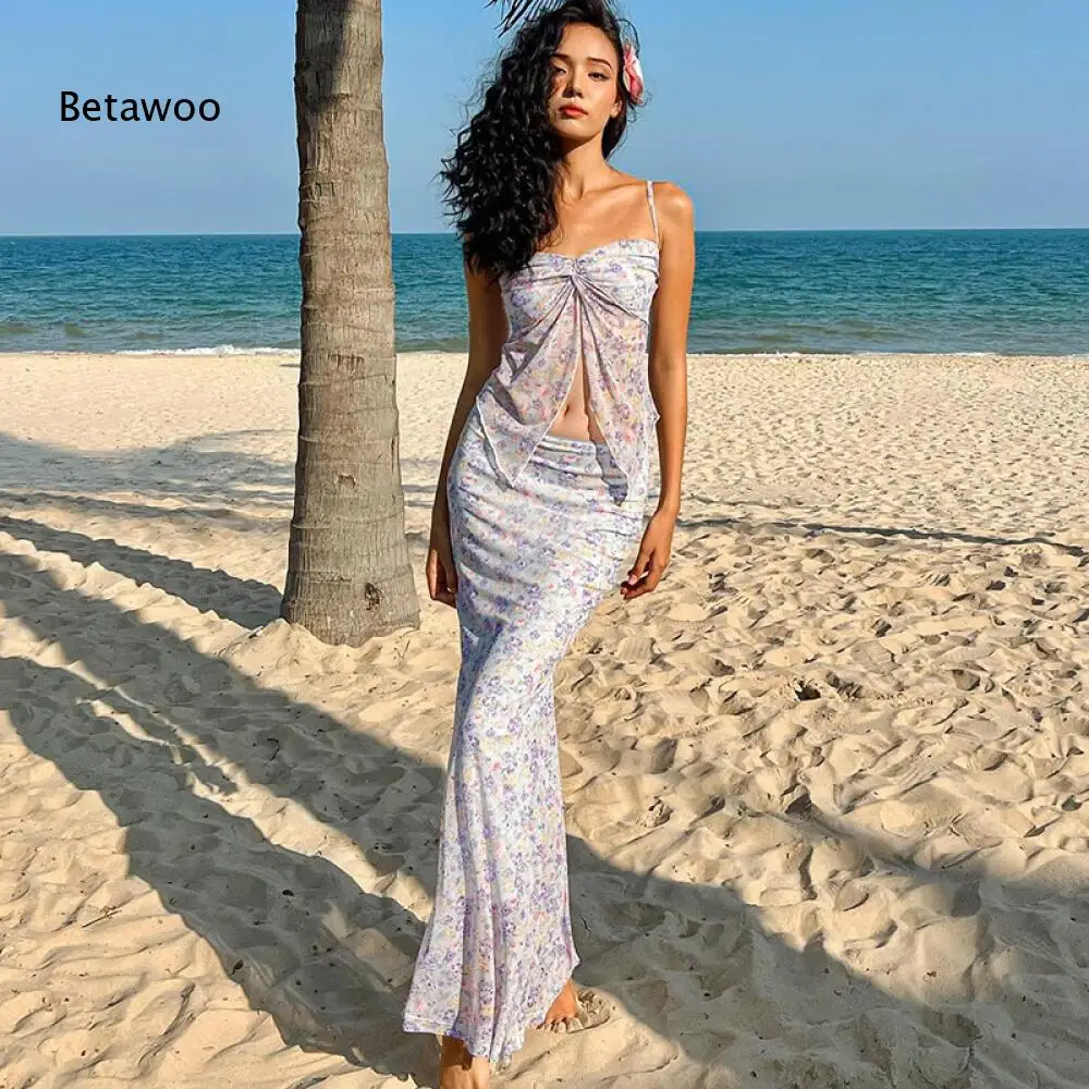 Floral Print Twist Front Dress, Women Spaghetti Strap Mermaid Bodycon Maxi
Floral Print Twist Front Dress, Women Spaghetti Strap Mermaid Bodycon Maxi