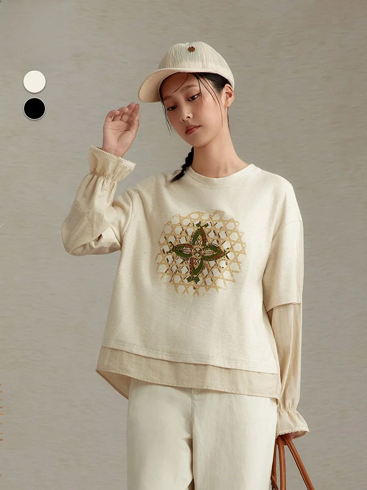 Fashionable Short Casual round Neck Spliced Design Simple Artistic Women's T-shirt Cotton Geometric Pattern Standard Fit Long...
Fashionable Short Casual round Neck Spliced Design Simple Artistic Women's T-shirt Cotton Geometric Pattern Standard Fit Long...