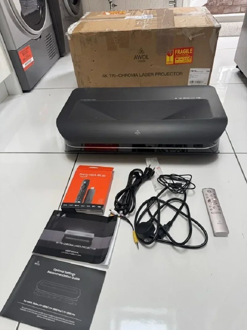 BRAND NEW AWOL VISION LTV-3000 PRO 4K 3D ULTRA SHORT THROW TRIPLE LASER PROJECTOR
BRAND NEW AWOL VISION LTV-3000 PRO 4K 3D ULTRA SHORT THROW TRIPLE LASER PROJECTOR