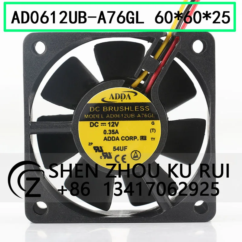 ADDA Original DC12V 0.35A XIA XI 6025 3-wire ball bearing inverter Axial flow AD0612UB-A76GL coolingfan
ADDA Original DC12V 0.35A XIA XI 6025 3-wire ball bearing inverter Axial flow AD0612UB-A76GL coolingfan