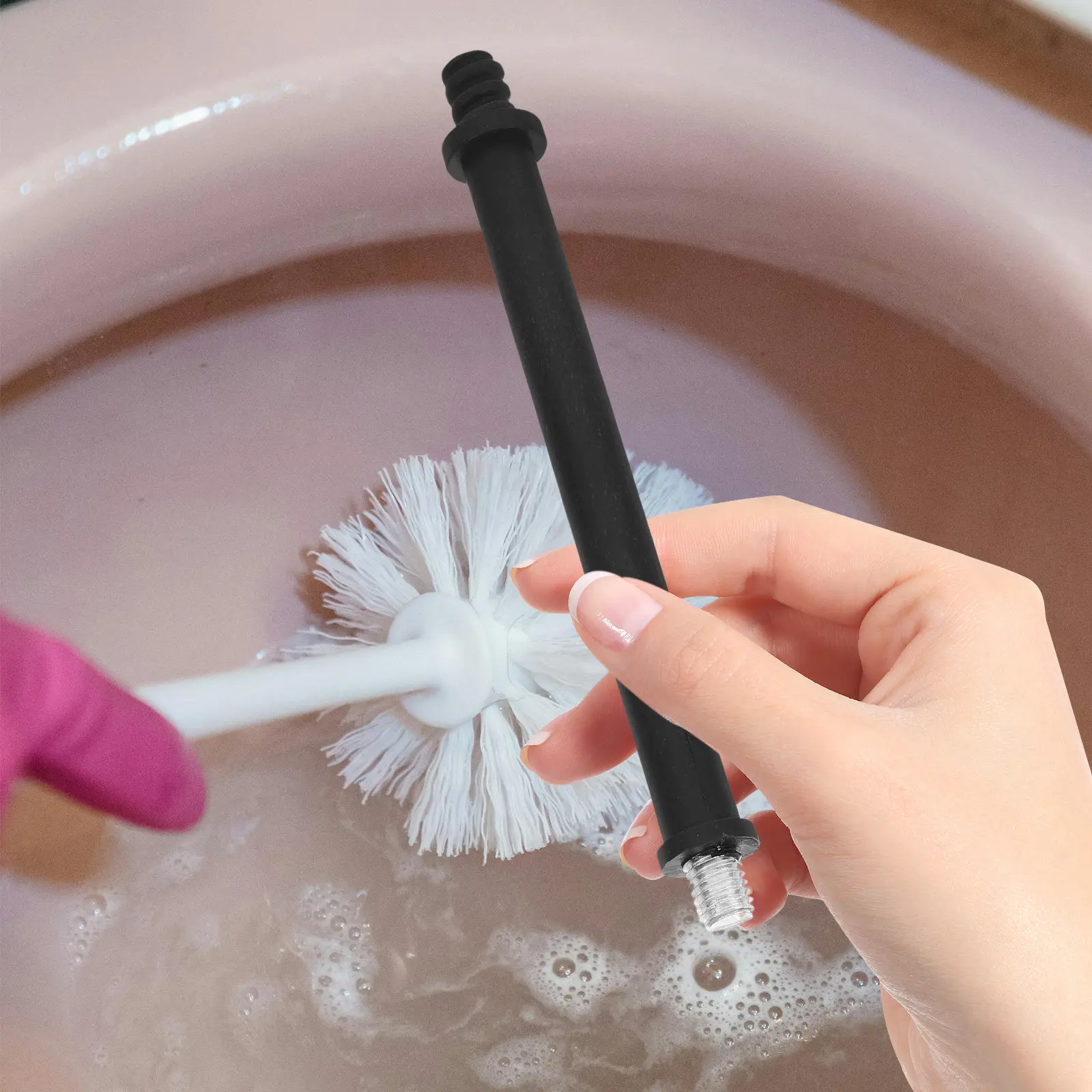 2 шт. сменных ручек для туалетной щетки, прочные, из железа и пластика, с длинной ручкой, для щетки для унитаза, легкая чистка, минималистичный дизайн
2 шт. сменных ручек для туалетной щетки, прочные, из железа и пластика, с длинной ручкой, для щетки для унитаза, легкая чистка, минималистичный дизайн