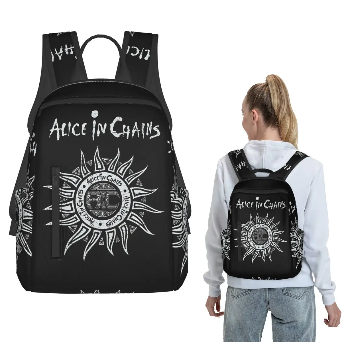 Alice In Chains Band Backpack Large Capacity Boys Girls BookBag School Bag Shoulder Bags for Men Women
Alice In Chains Band Backpack Large Capacity Boys Girls BookBag School Bag Shoulder Bags for Men Women