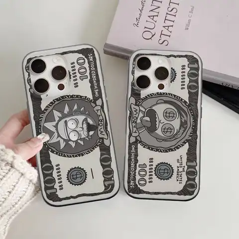 Funny R-Rick And M-Morty-S Corrugated Stripe Phone Case For IPhone 17 16 15 14 13 12 11 Pro Max Plus Pro Shockproof Cover