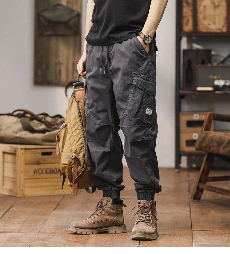 Men's New Fashion Workwear Pants Spring Sporty Loose plus Size Elastic Waist Harlan Trousers Drawstring Cuffed Pants
Men's New Fashion Workwear Pants Spring Sporty Loose plus Size Elastic Waist Harlan Trousers Drawstring Cuffed Pants