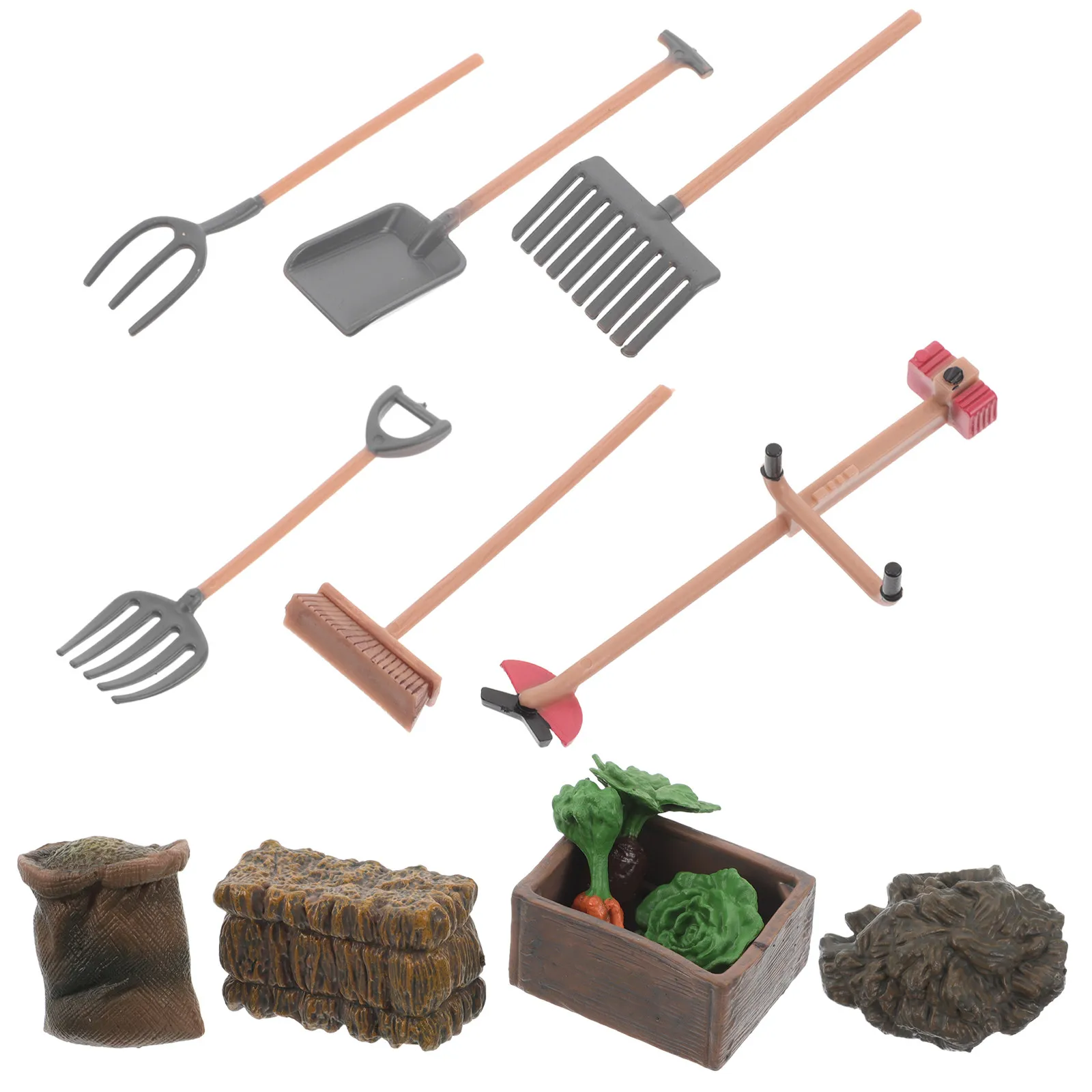1Set Realistic Mini Farm Tools Set for Kids Toddlers Vegetable Planting Play Scene Simulation with Straw Bale Fork Mower Brush
1Set Realistic Mini Farm Tools Set for Kids Toddlers Vegetable Planting Play Scene Simulation with Straw Bale Fork Mower Brush