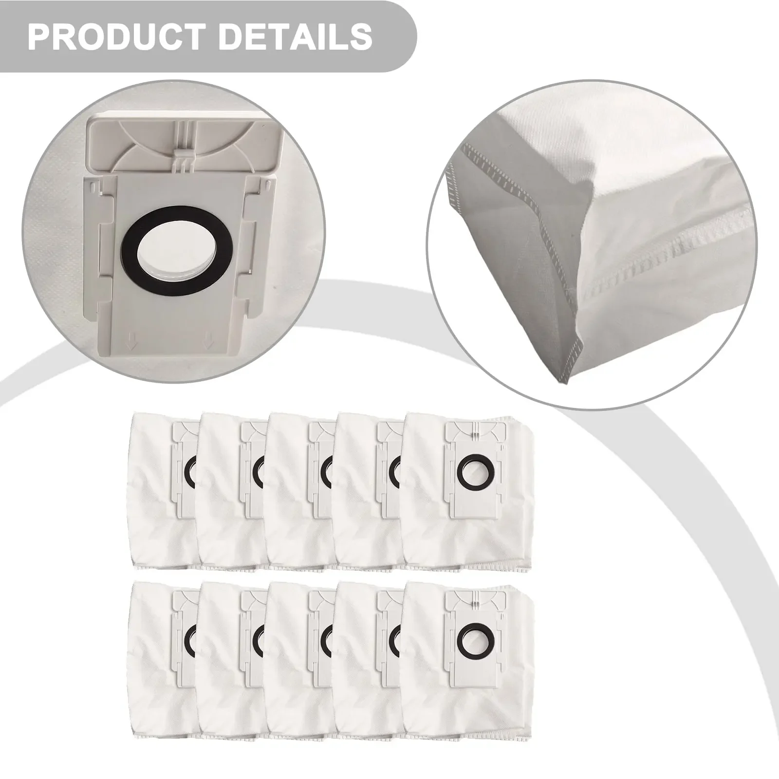 4/10pcs Robot Vacuum Cleaner Dust Bags For EZVIZ RE4 + RE4 Plus RC3 Plus RE5 Plus Robotic Vacuum Cleaner Accessories
4/10pcs Robot Vacuum Cleaner Dust Bags For EZVIZ RE4 + RE4 Plus RC3 Plus RE5 Plus Robotic Vacuum Cleaner Accessories 