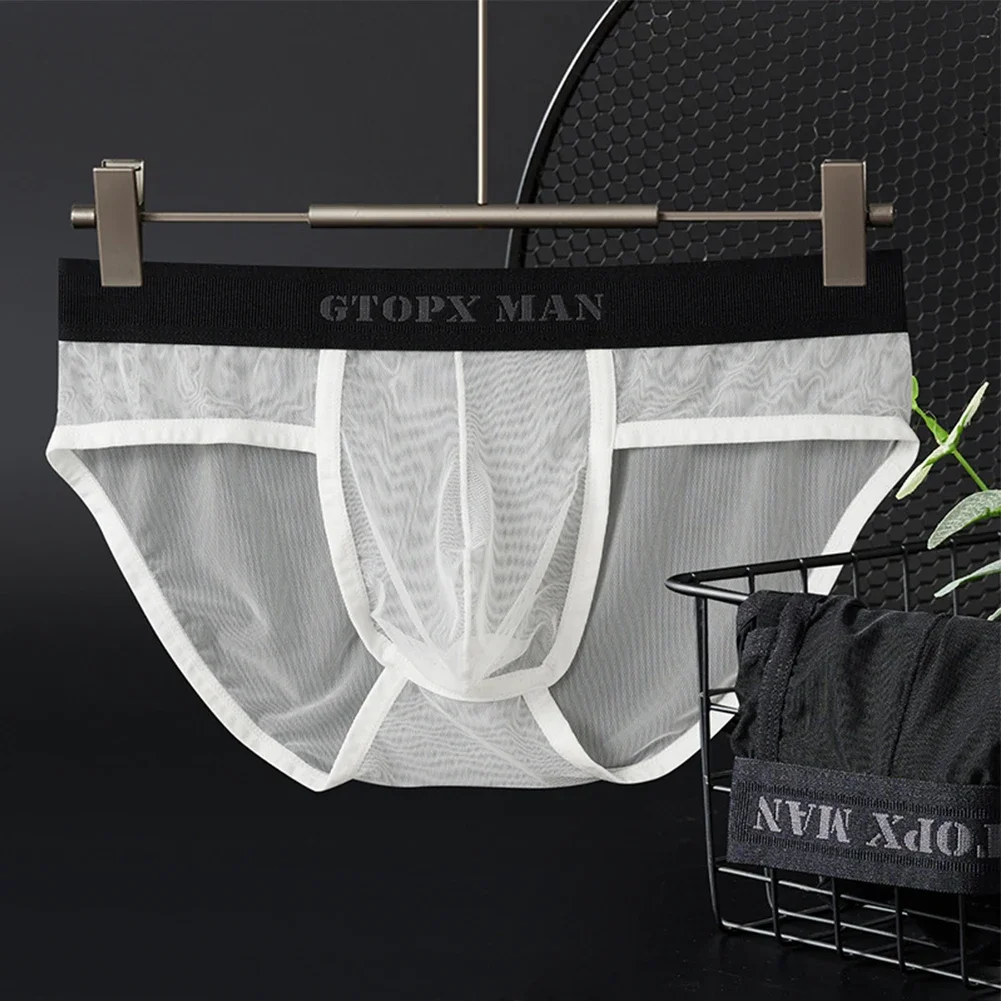 Sexy Erotic Lingerie Mens Ice Silk Sheer Briefs Mesh Underwear Bulge Pouch Panties Ropa Interior Hombre Sexy Underpants
Sexy Erotic Lingerie Mens Ice Silk Sheer Briefs Mesh Underwear Bulge Pouch Panties Ropa Interior Hombre Sexy Underpants