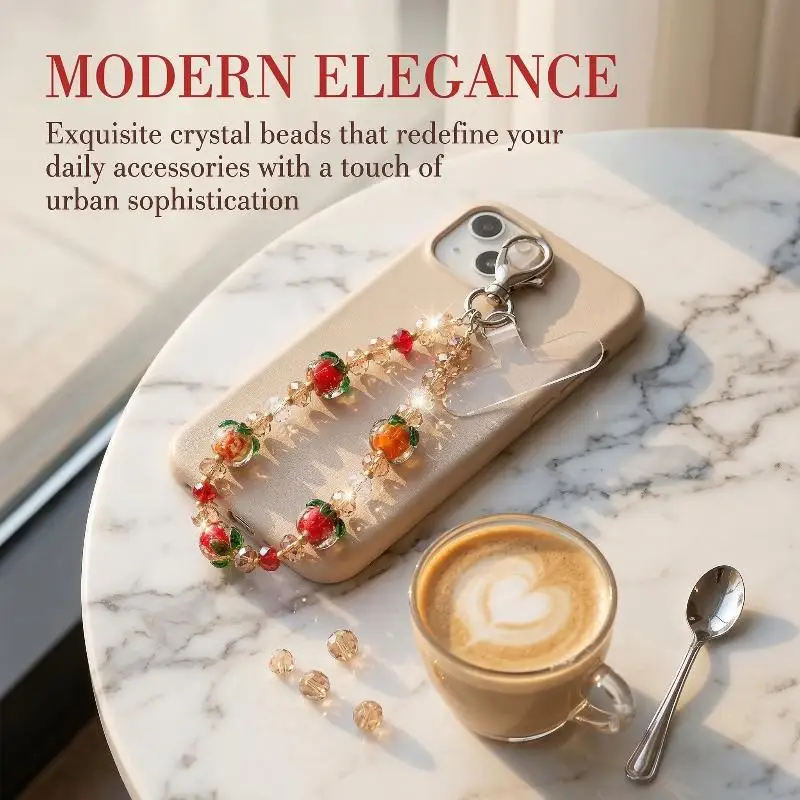 Persimmon Crystal Luminous Phone Chain Decorative Bag Key Pendant Hanging Rope Accessory for Everyday
Persimmon Crystal Luminous Phone Chain Decorative Bag Key Pendant Hanging Rope Accessory for Everyday