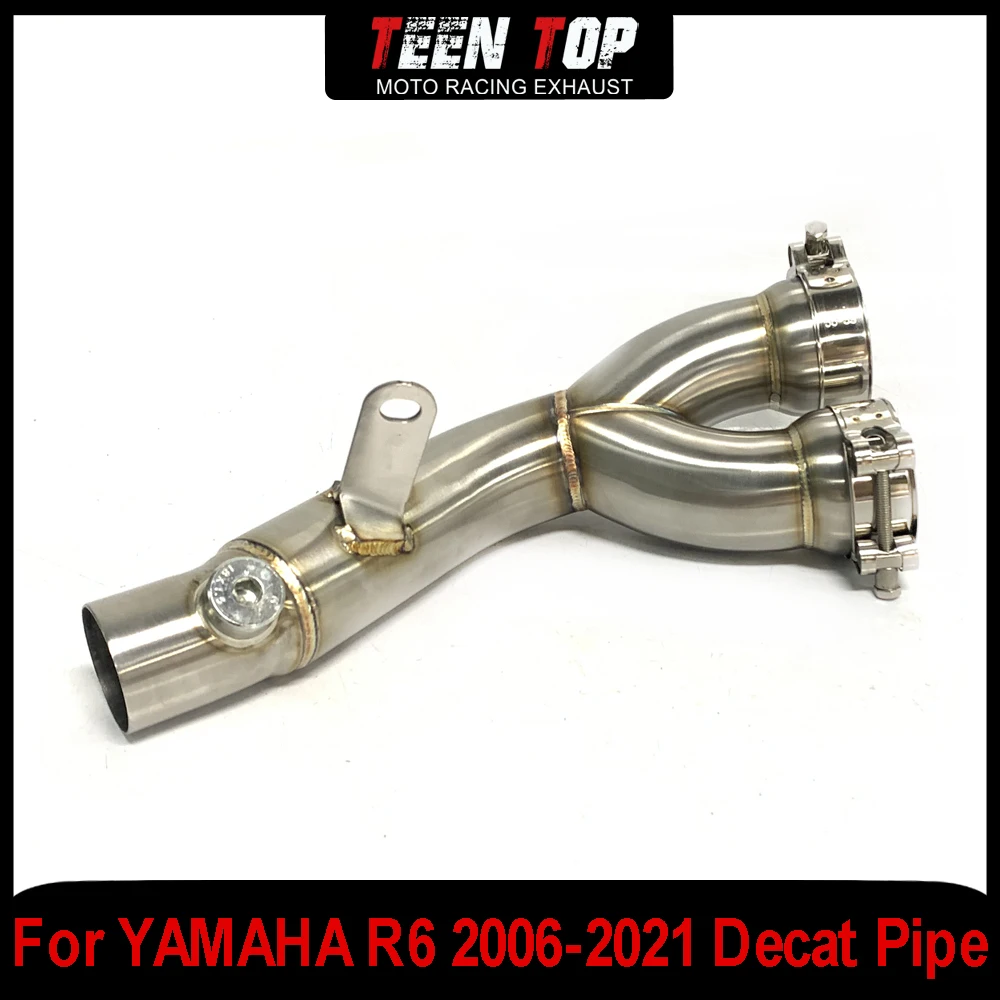 Motorcycle Exhaust Middle Link Pipe For YAMAHA YZF R6 Exhaust Decat Pipe R6 2006-2021 Stainless Steel Connect to Original
Motorcycle Exhaust Middle Link Pipe For YAMAHA YZF R6 Exhaust Decat Pipe R6 2006-2021 Stainless Steel Connect to Original